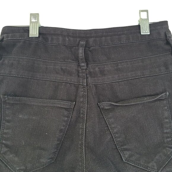 304.  Refuge Women's Denim Shorts Black Size 0 moto - Picture 6 of 9